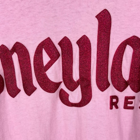 Disneyland Resort Womens Spirit Jersey Long Sleeve Top Pink Size L Rose Graphic - Picture 6 of 10